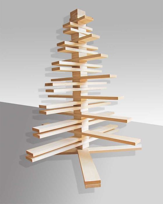 Дървена Коледна Елха Различни Размери и Модели