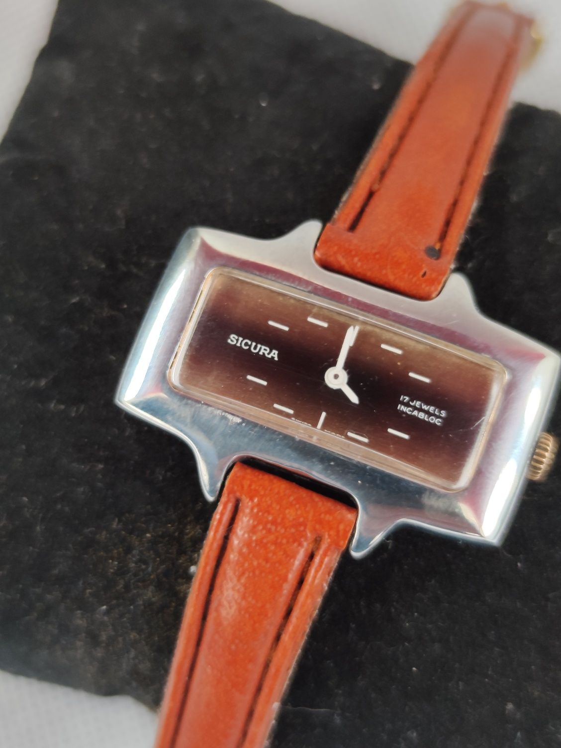 Vintage , ceas Sicura / Breitling jumbo, 37mm anii 70