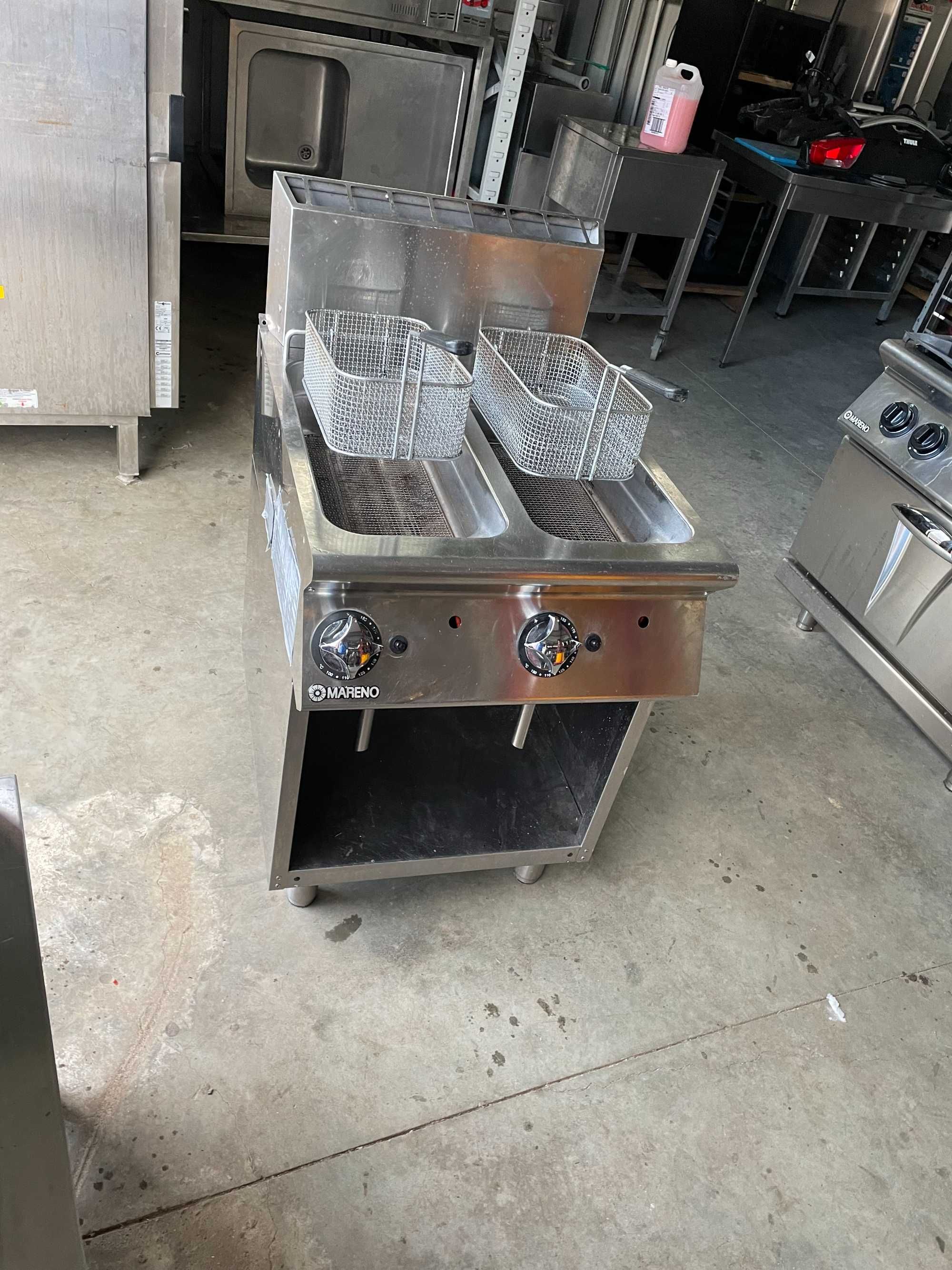 Friteusa fripteusa gaz Mareno + masina Gatit electrica Lotus 4 plite