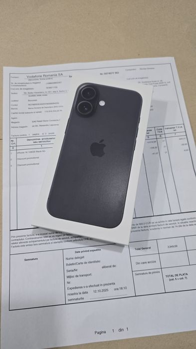 Iphone 16 nou sigilat neactivat cu garantie 128gb