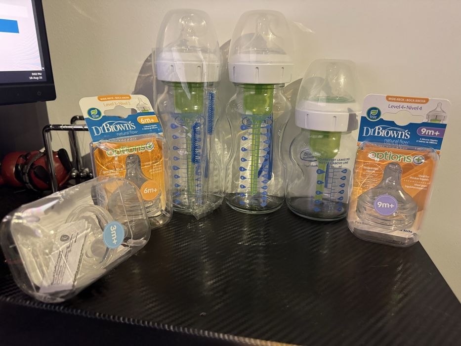 Set biberoane sticla Dr Brown’s anti colici