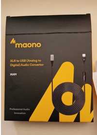 Cablu Maono XU 01, audio convertorXLR - USB