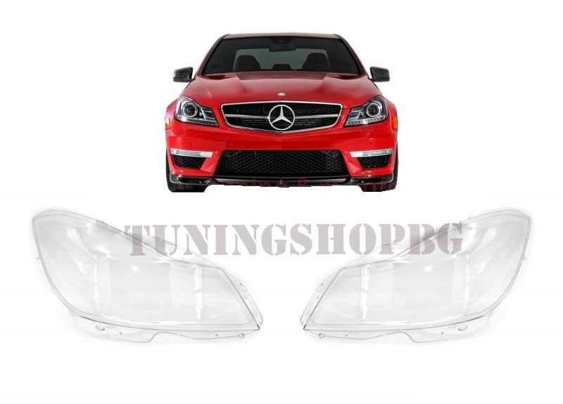 Капаци за фарове Mercedes Benz C class W204 фейслифт 10-13