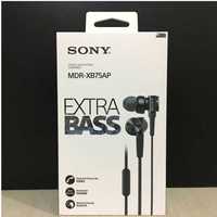 Наушники Вставные с Микрофоном Sony MDR-XB55AP, Black