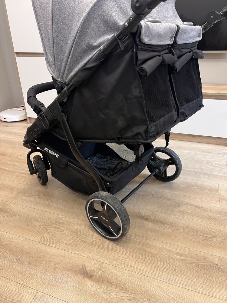 Количка за близнаци Baby Monsters Easy Twin 3S