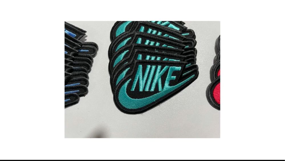 patch-uri/embleme brodate nike, jordan, TNF, orice culoare set 10 buc