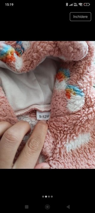 Salopeta bebe marimea 9-12 luni