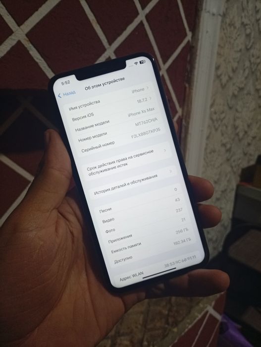 Iphone XS Max sotiladi 256 gb