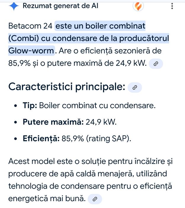 Centrala termica in condensare,24kw