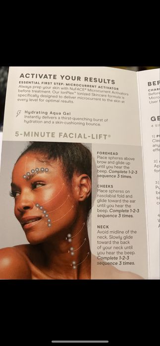 Device rejuvenare ten NuFace cumparat din SUA