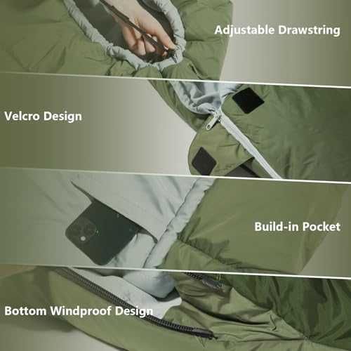 Нов спален чувал за възрастни компактен, водоустойчив планина палатка