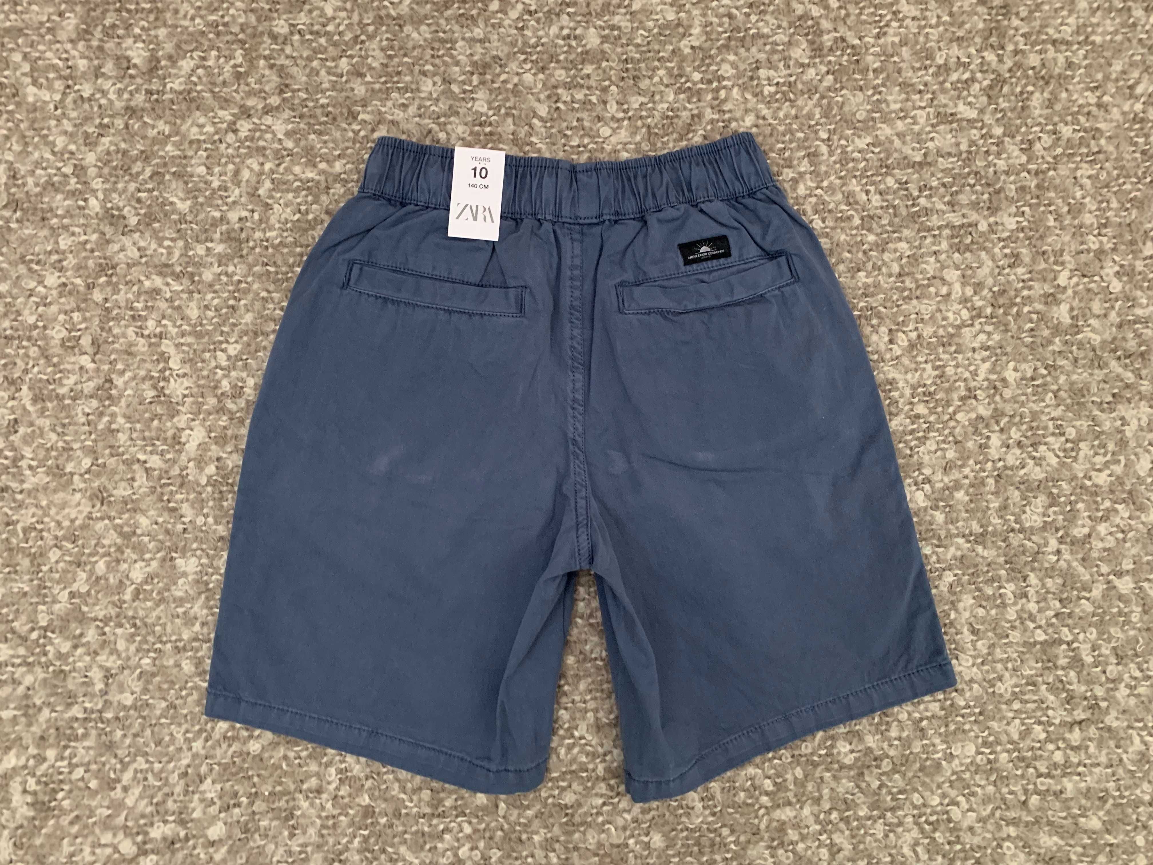 Сет от нови къси панталони за момче от ZARA & H&M - размер 134/140 см