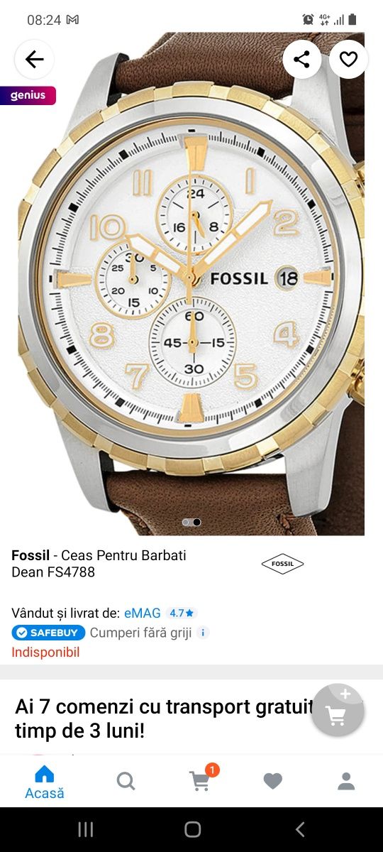 Ceas Fossil 4788 schimb