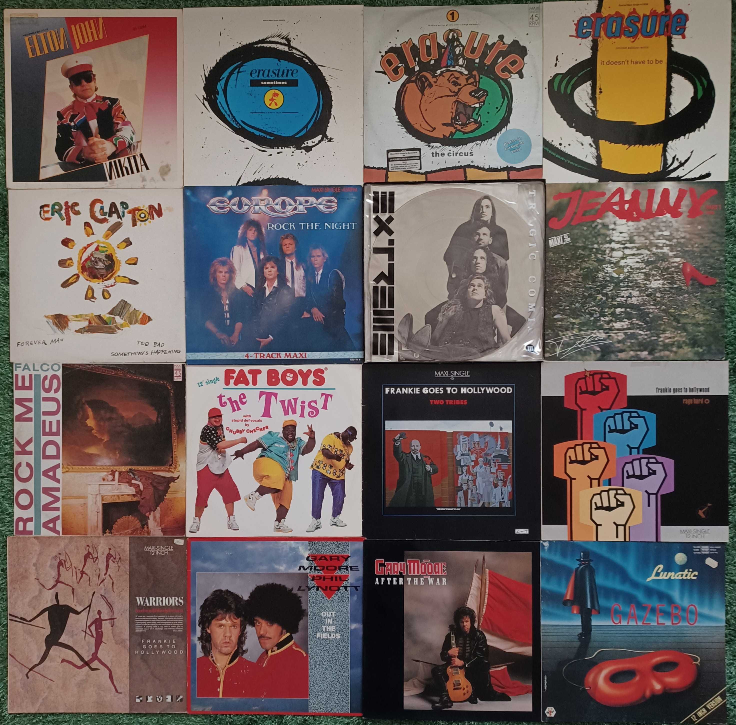 Discuri vinil maxi-single David Bowie, Freddie Mercury, Kiss, Prince