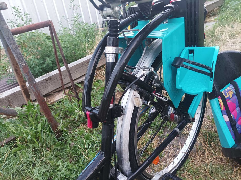 Bicicleta aluminiucu scaun copil originala