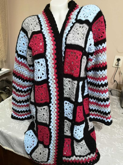 Cardigan dama crosetata