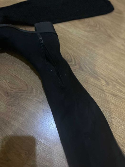 Черни чизми zara bershka