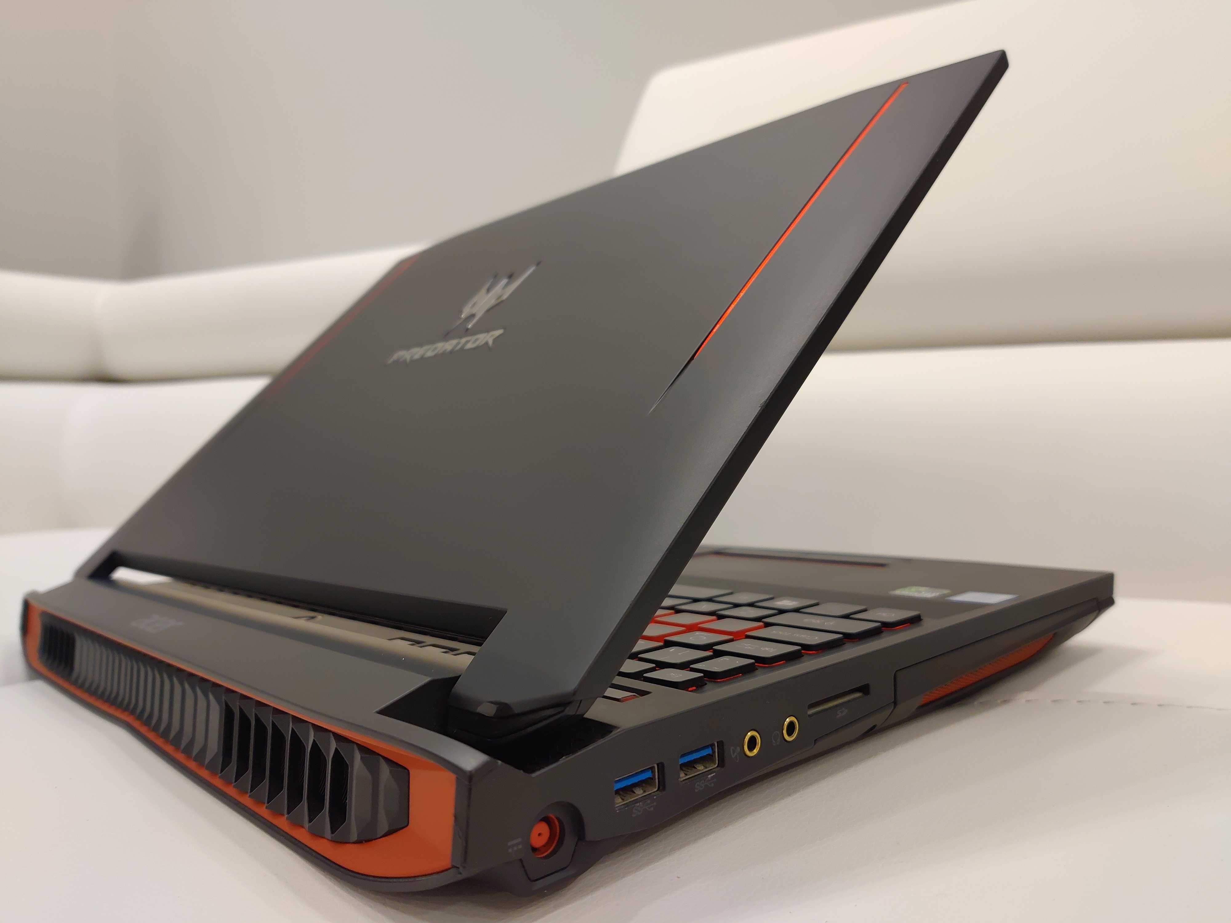 Laptop gaming acer Predator 17", intel core i7, video 8 GB , ram 32 gb