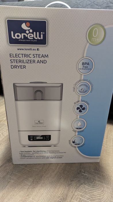 Електрически парен стерилизатор със сушилня Lorelli