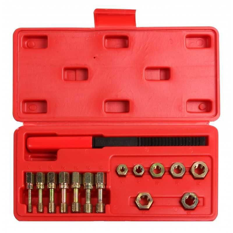 Set de reparare filete metrice, 15 piese