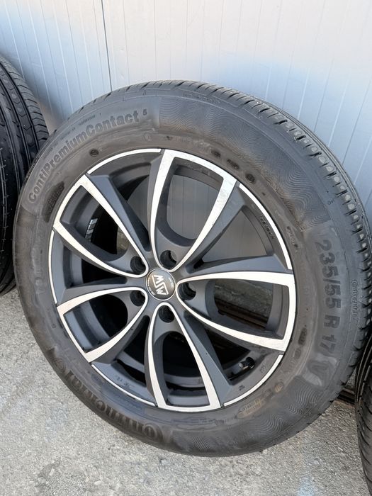 Set jante aliaj 17’’+anvelope continental  235/55/17 -stare excelentă