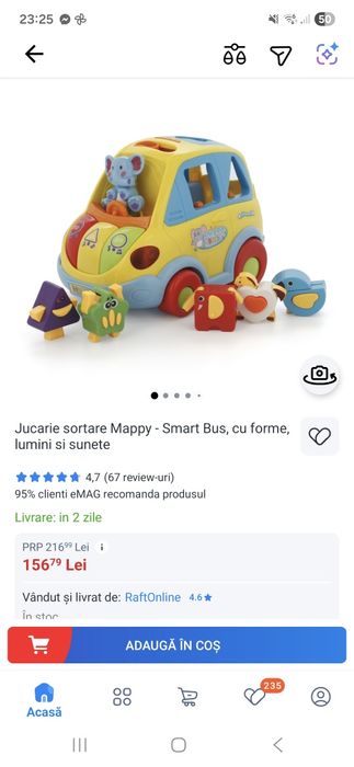 Jucărie masinuta sortare Mappy
