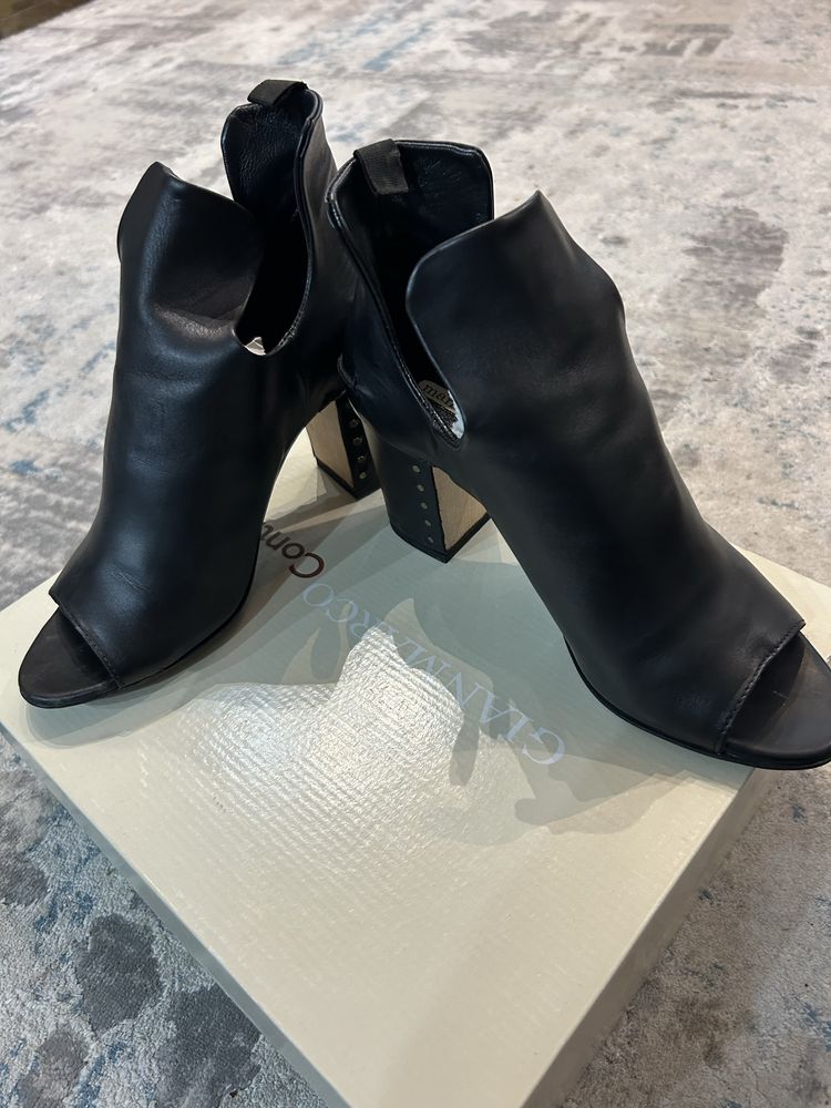 Pantofi noi piele dama negri mar 39 Gianmarco Conti