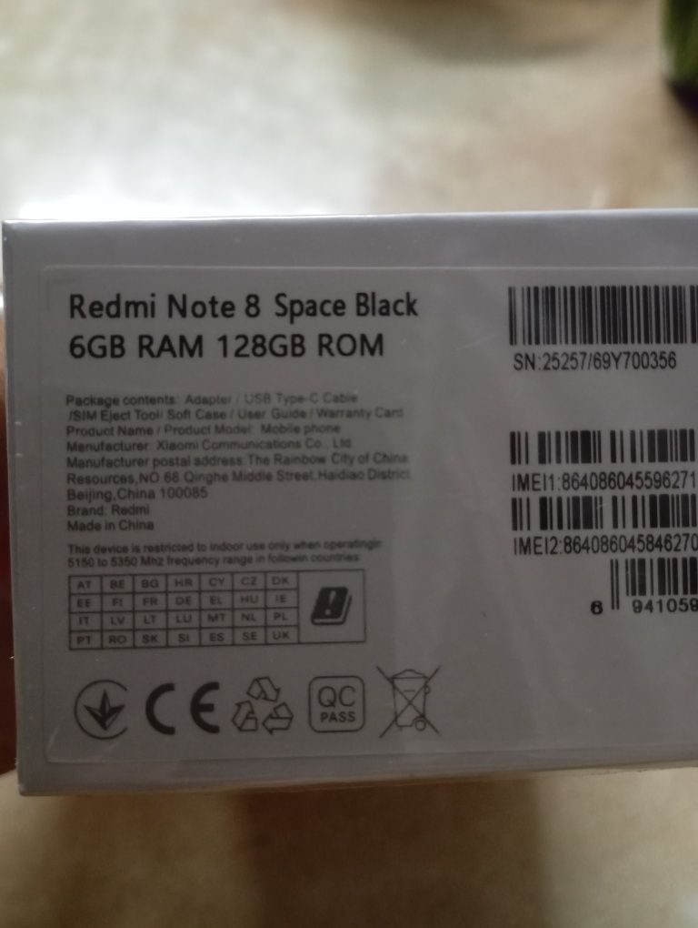 Смартфон Redmi Note 8  ОС 6/128 Gb