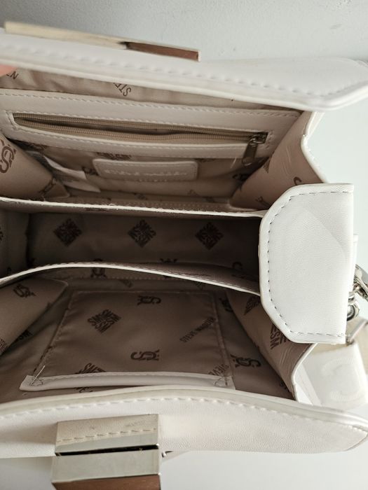 Дамска бяла чанта Steve Madden