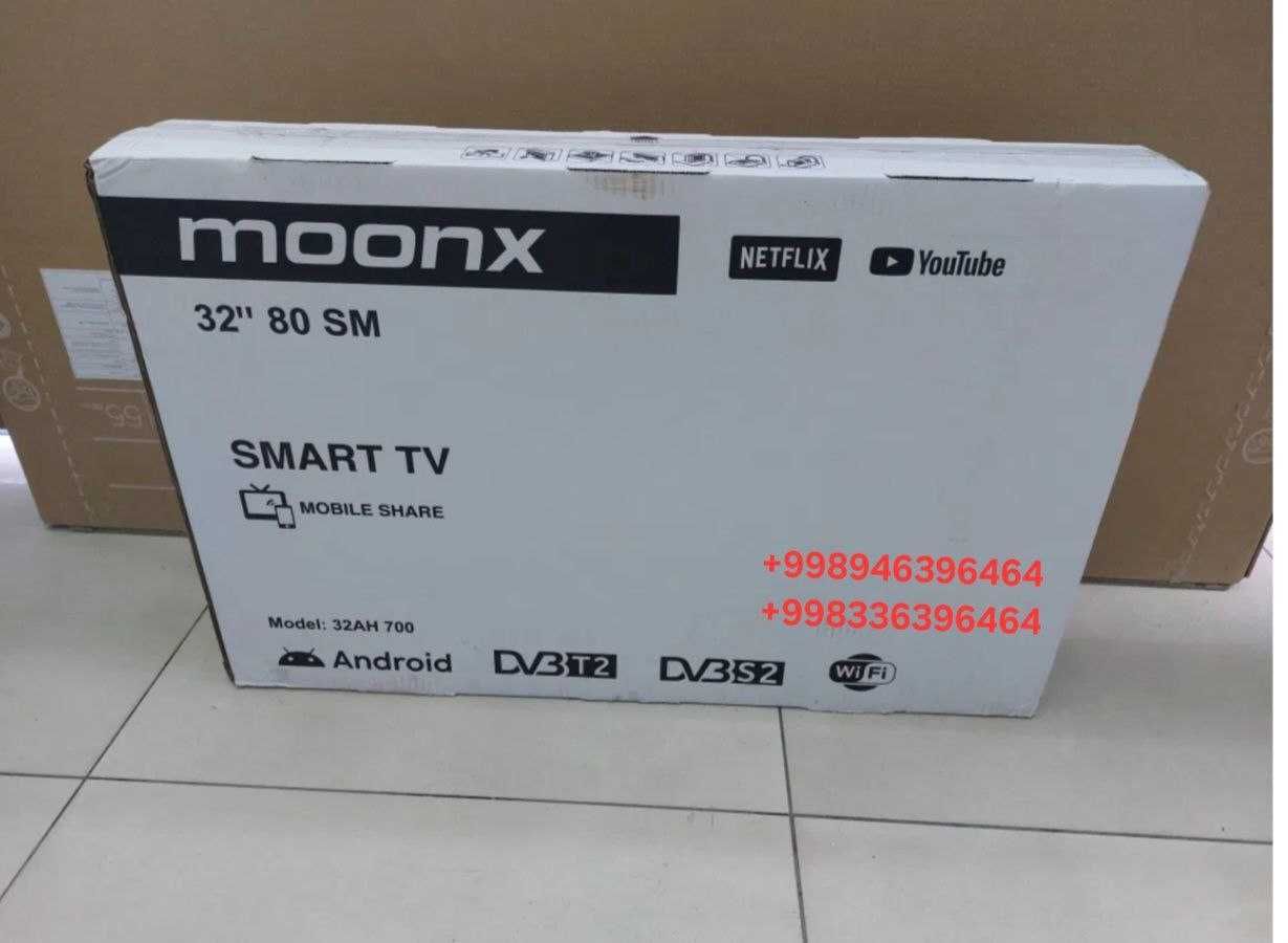 Телевизор MOONX 32 SmartTv 4K Лучшее Качество!!+Гарантия от Сервиса!!