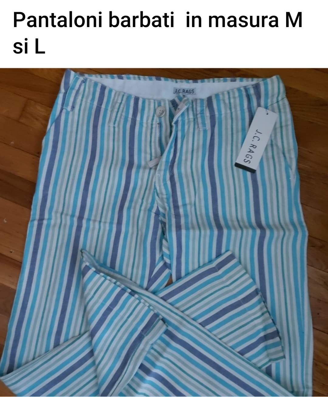 Pantaloni în barbati măsura M si L
