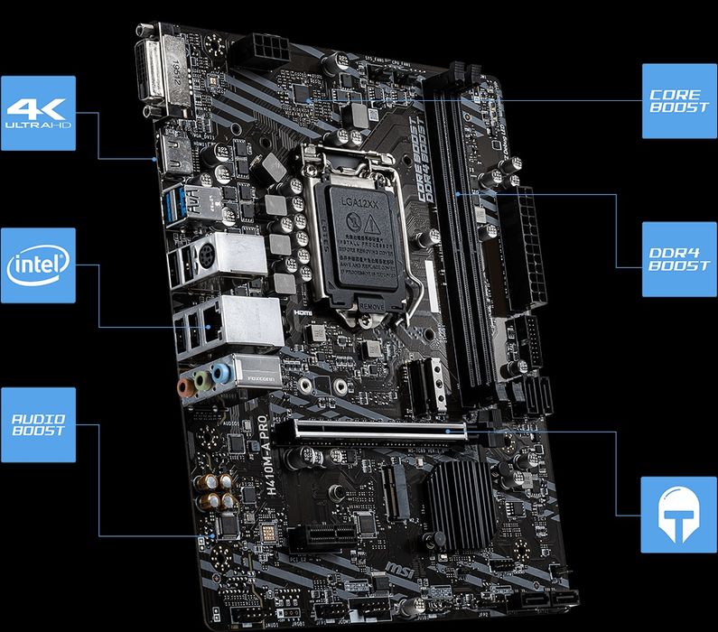 Plata processor plata h410 a pro msi processor g6400