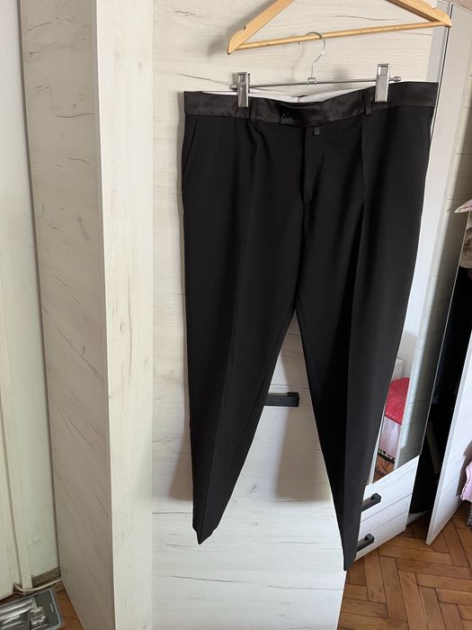 Pantaloni barbati stofa 50% lana marimea 58 purtati o singura data