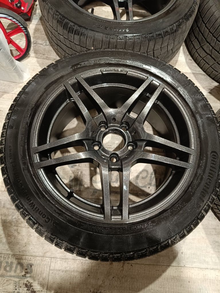 Промо!!!245 45 17 Continental с джанти AMG за Mercedes 17 цола 5 x112