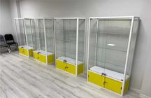 Прилавок витрина стеклянная из профиля, оборудование для магазина kavp
