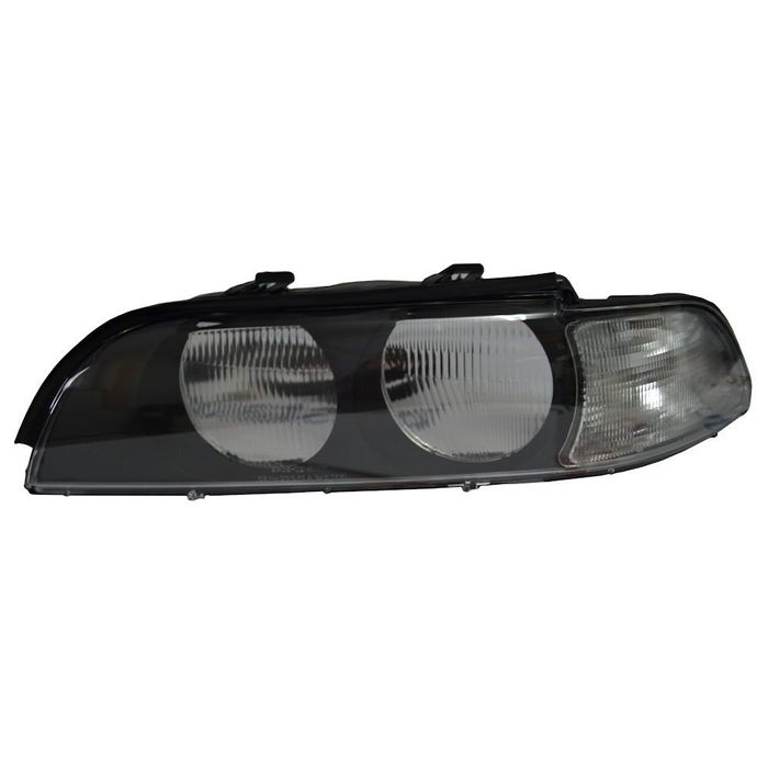 Dispersor sticla far Bmw Seria 5 E39 01.1996-08.2000 TYC fata stanga/dreapta 2016114E cu semnalizare, doar la faruri cu bec halogen