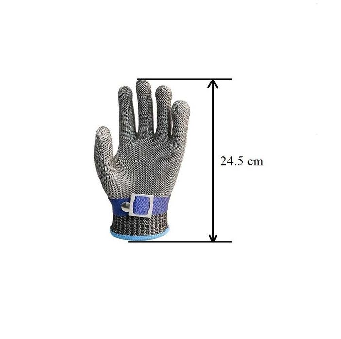 Manusa anti taiere, plasa otel inoxidabil, macelari/bucatari marime XL