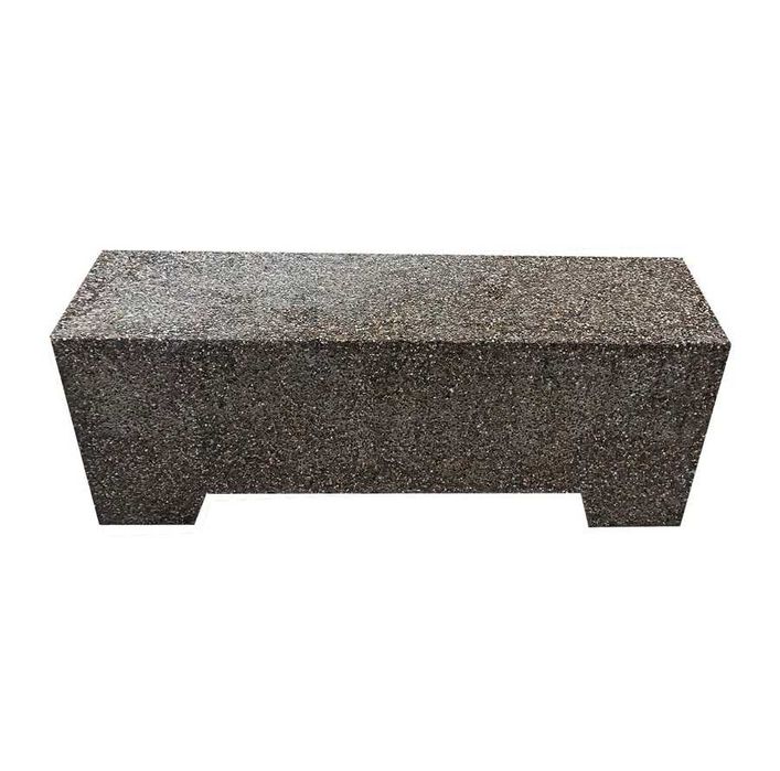 Banca din beton cu aspect de piatra de rau 120x45x35 cm