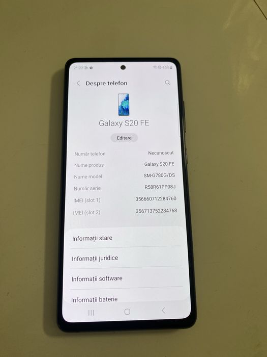 Samsung Galaxy S20 FE dual sim