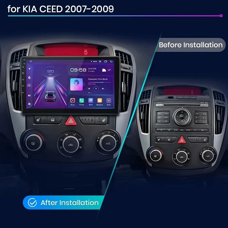 Kia Ceed мултимедия Android GPS Навигация