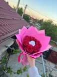 Buchet trandafiri din satin