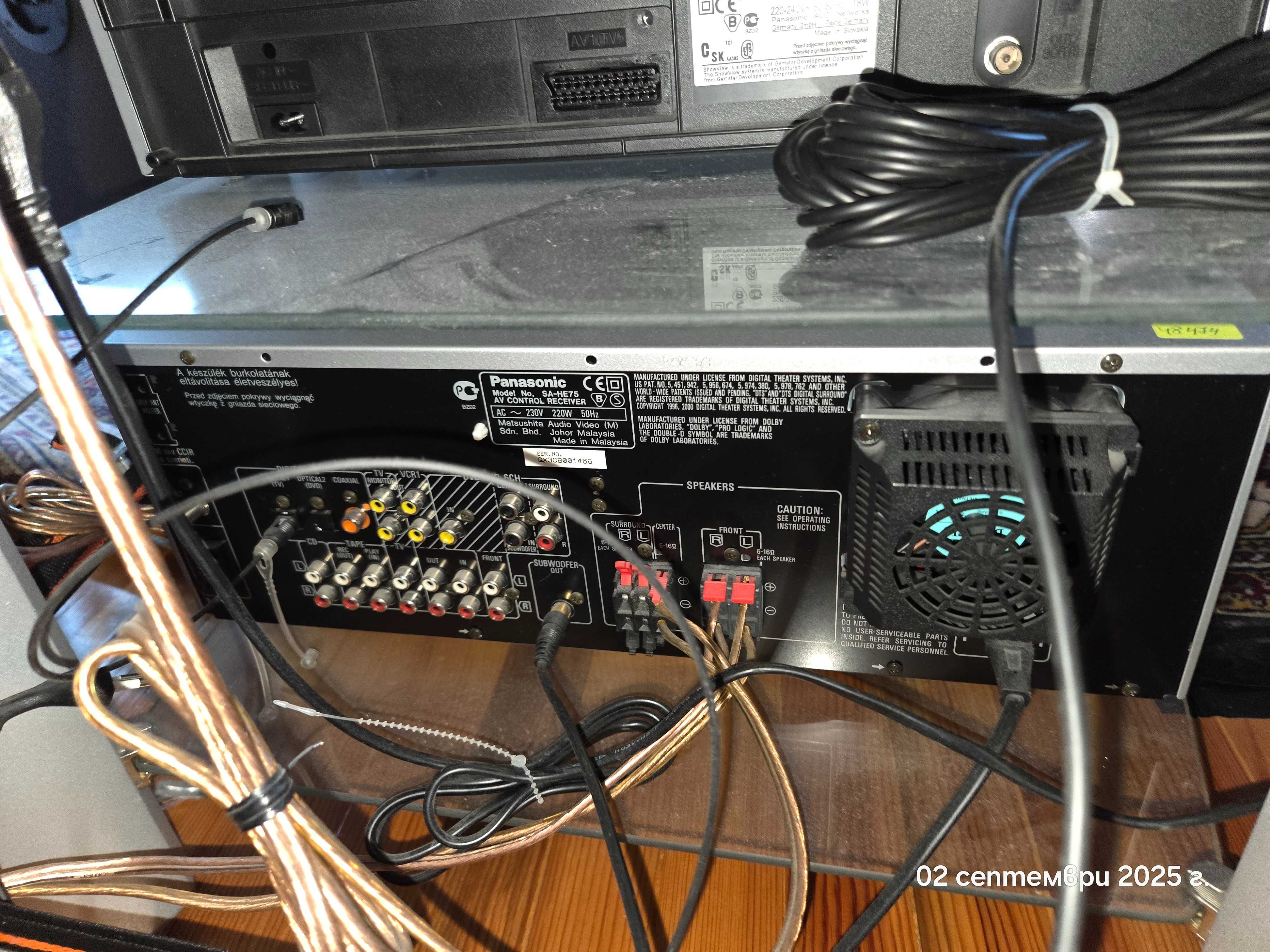 Panasonic DVD S35E-S/NV-HV50EC-S VHS Videorecorder/Ресивър SA-HE75