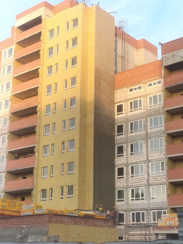 Базалет Утепление пеноплекс фасад лубой обект снаружи и внутири