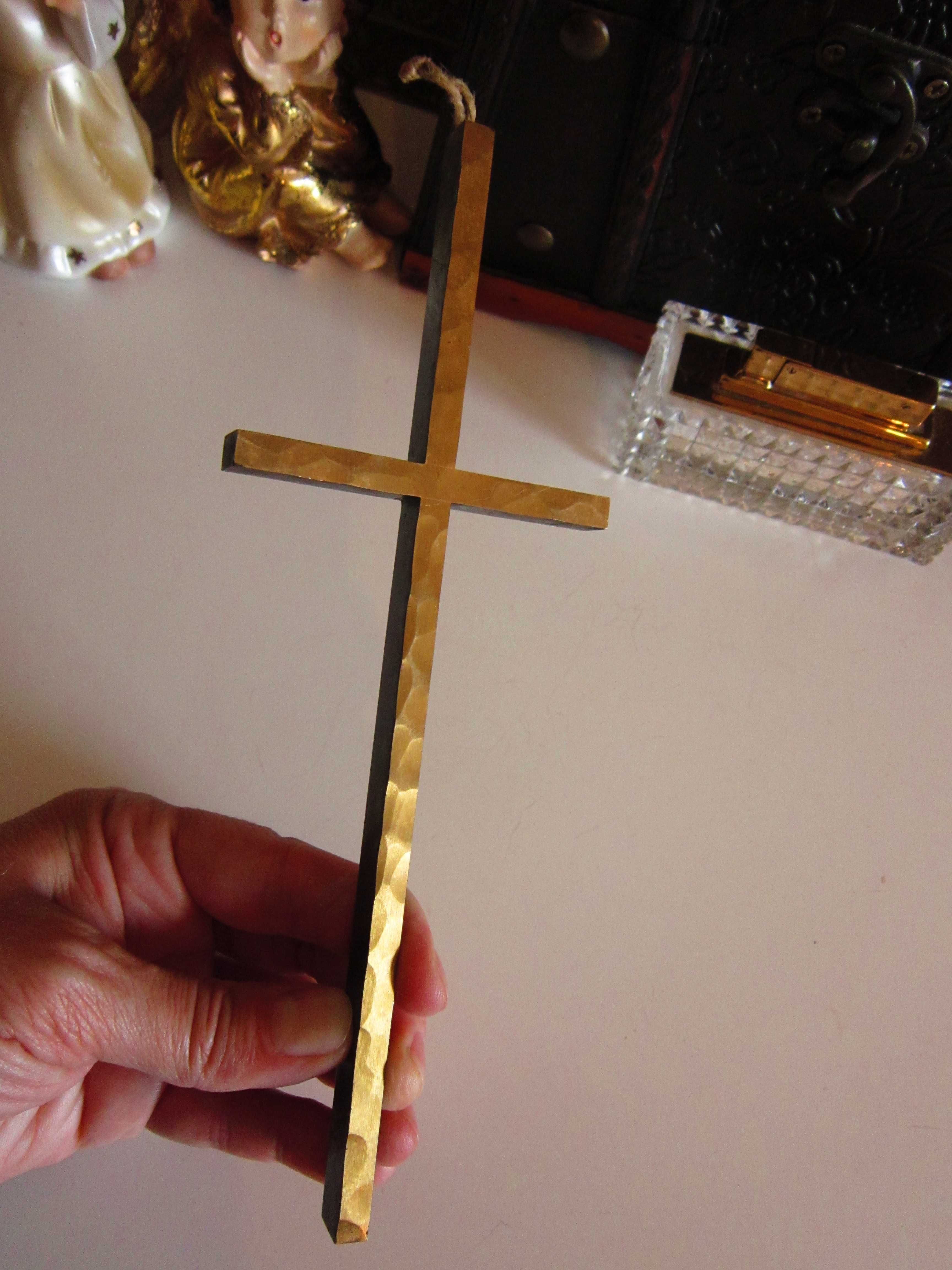 cadou rar Cruce Crucifix colectie bronz vintage Germania anii'60