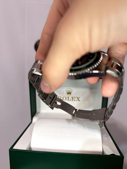 Ceas Rolex oyster perpetual Date argintiu Verde Negru Premium