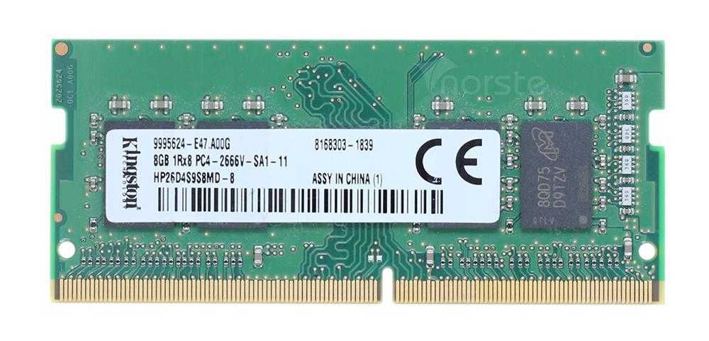 Memorie Laptop Kingston 8Gb DDR4 2666Mhz, NOUA, 2666V