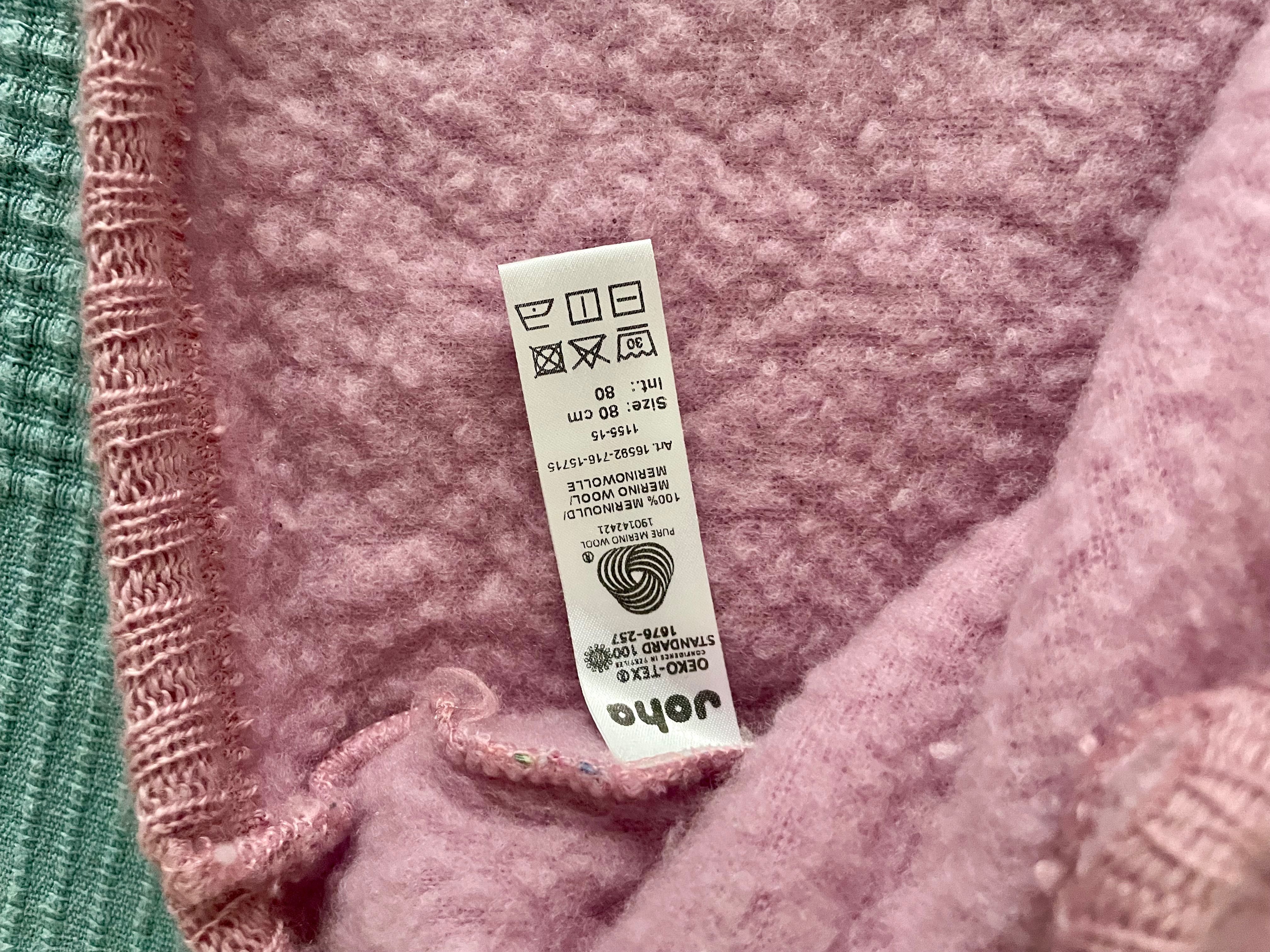 Set bebe lana 100% fleece Joha 80