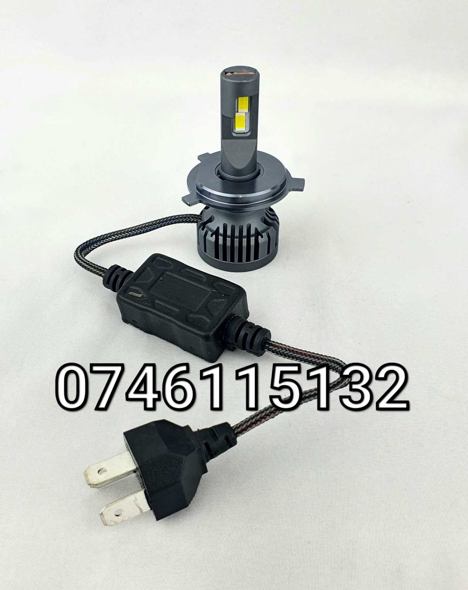 Faza Lunga Scurta-BEC LED H4-30000Lm-6500K-110W-CANBUS-Profesional-NOU