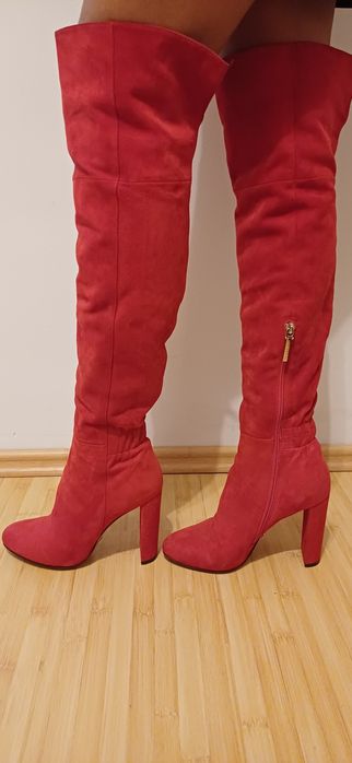 Cizme cu toc îmblănite Calipso