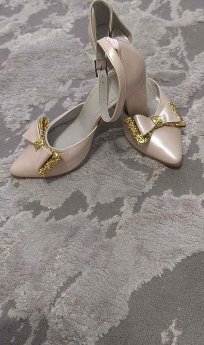 Pantofi stiletto piele naturala